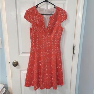 Julia Jordan Coral Cap Sleeve Dress